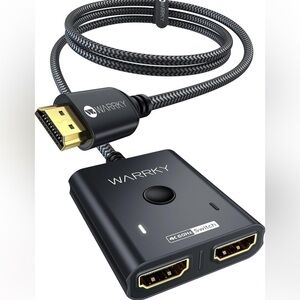 HDMI Switch 4K@60Hz 3.3ft Cable Bidirectional Splitter4PS5 Switch Roku FireStick